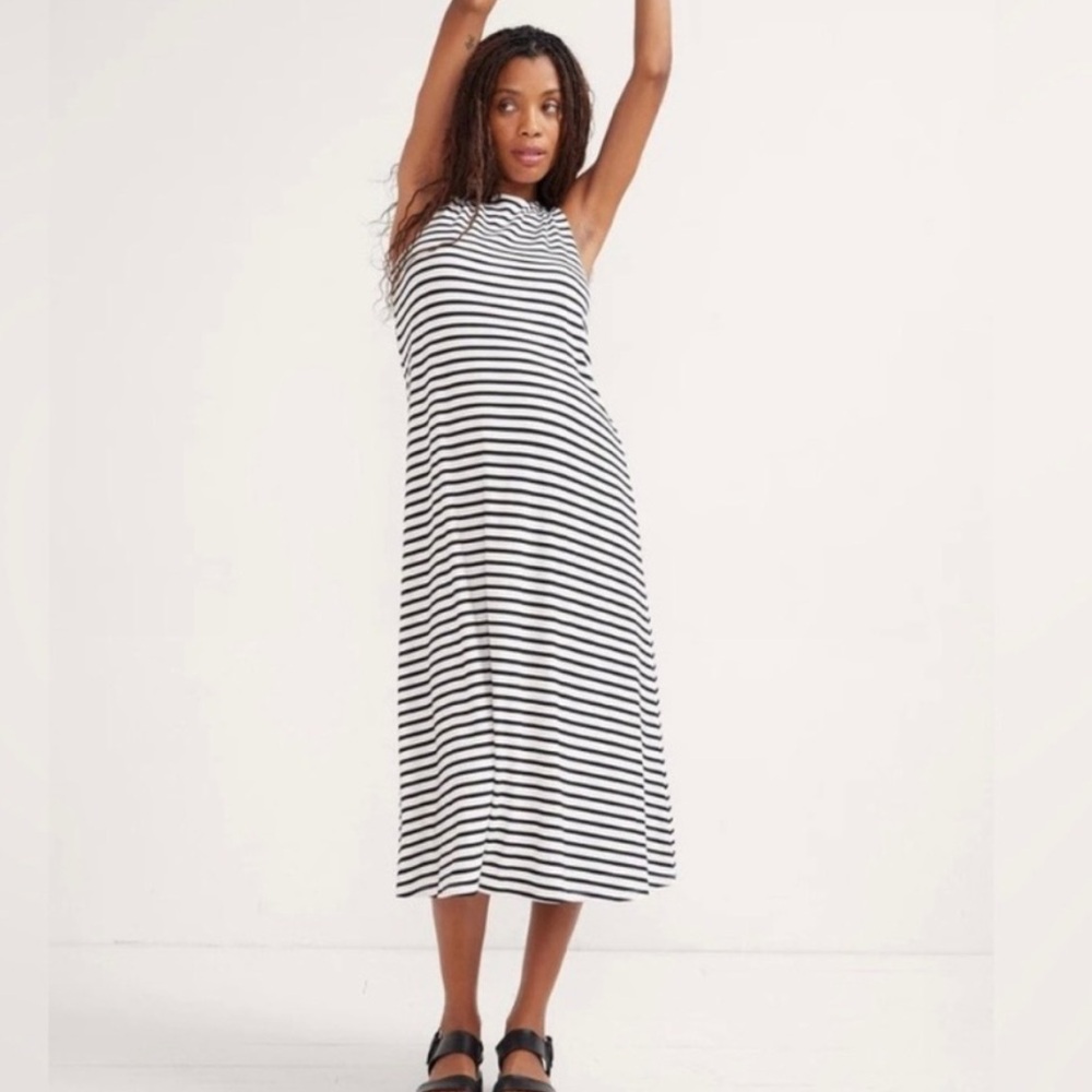 Hatch Black and White Striped Dress